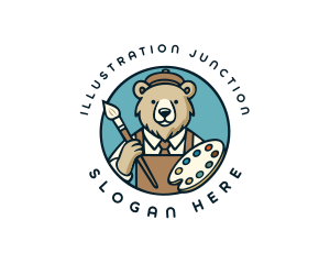 Painter Artist Bear logo