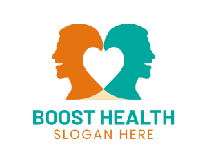 Double Mind Health Heart logo design