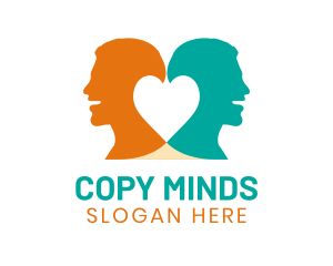 Double Mind Health Heart logo design