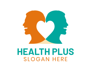 Double Mind Health Heart logo design