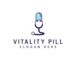 Medical Pill Podcast logo design