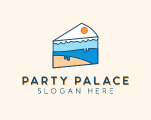 Icing Cake Dessert logo design