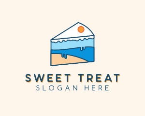 Icing Cake Dessert logo design