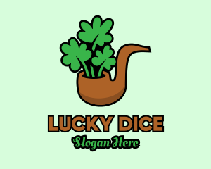 Lucky Clover Pipe  logo design