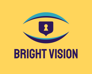 Vision Security Lock logo design