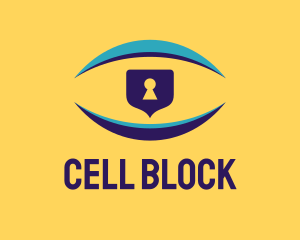 Vision Security Lock logo design