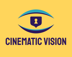 Vision Security Lock logo design