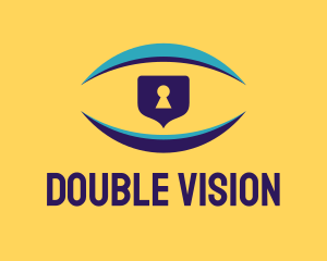 Vision Security Lock logo design