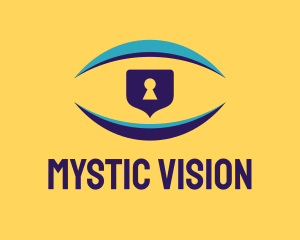 Vision Security Lock logo design