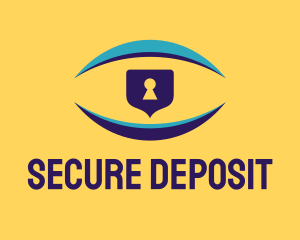 Vision Security Lock logo design