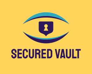 Vision Security Lock logo design