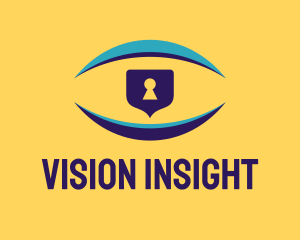 Vision Security Lock logo design