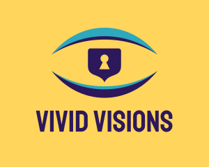 Vision Security Lock logo design