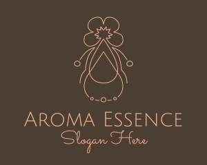 Floral Essential Oil  logo design