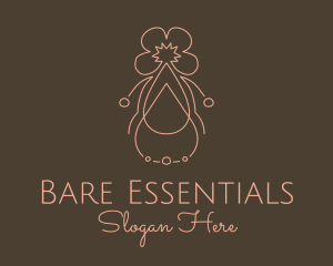 Floral Essential Oil  logo design