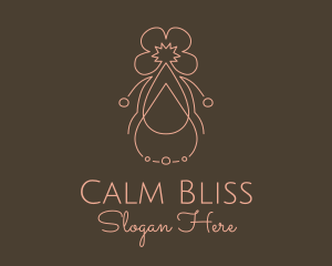 Floral Essential Oil  logo design