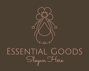 Floral Essential Oil  logo design