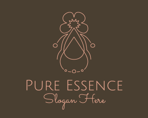 Floral Essential Oil  logo design