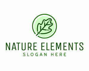 Natural Heb Leaf logo design