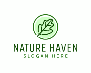 Natural Heb Leaf logo design