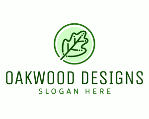 Oak Leaf Outline logo