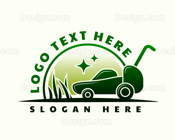 Lawn Mower Grass Cutter Logo