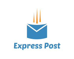 Fast Mail Envelope logo design