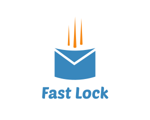 Fast Mail Envelope logo design