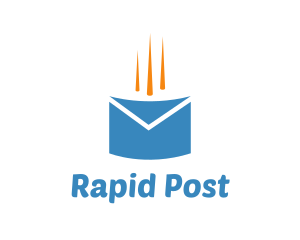 Fast Mail Envelope logo design