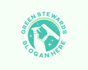 Green Clean Housekeeper logo design