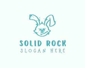 Rabbit Punk Mural logo design