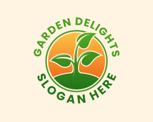 Plant Sprout Garden logo design