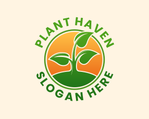 Plant Sprout Garden logo design