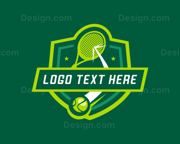 Tennis Ball Sports Logo