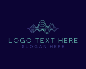 Tech Frequency Wave Logo