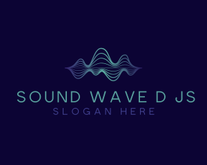 Tech Frequency Wave logo design