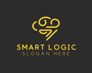 Creative Doodle Brain logo design