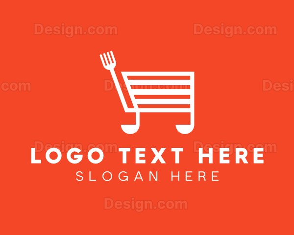 Cooking Shopping Cart Logo