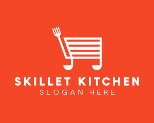 Cooking Shopping Cart logo design