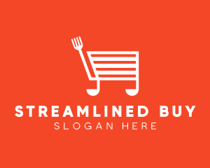 Cooking Shopping Cart logo design