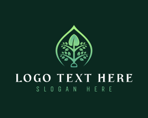 Shovel Leaf Gardening Logo