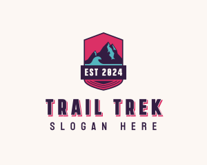 Hiker Mountaineer Travel logo