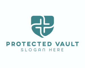 Healthcare Clinic Shield logo design