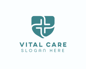 Healthcare Clinic Shield logo