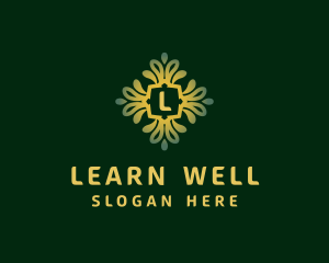 Luxury Flower Wellness Salon logo design