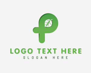 Eco Friendly Leaf Lettermark logo