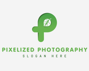 Eco Friendly Leaf Lettermark logo design