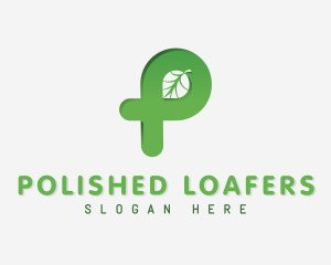 Eco Friendly Leaf Lettermark logo design