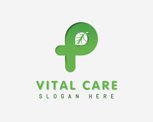 Eco Friendly Leaf Lettermark logo