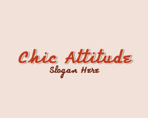 Chic Retro Shop logo design